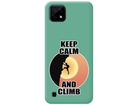 Carcasa Realme C21 TUMUNDOSMARTPHONE Silicona Líquida Dibujos Verde