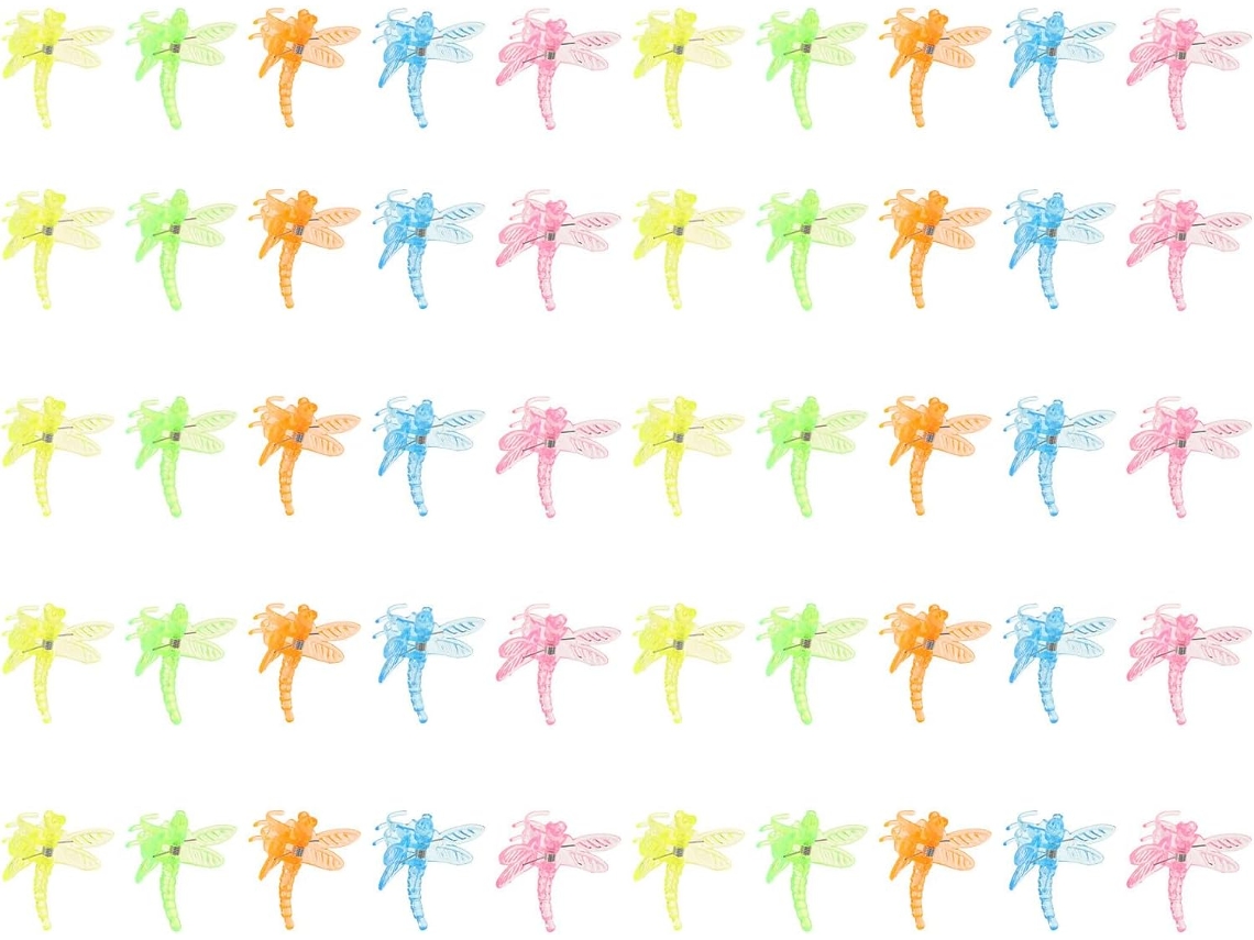 Juego De 50 Clips De Soporte Transparentes Para Orquídeas Y Libélulas.