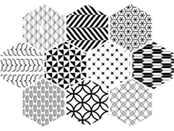 Juego De 10 Pegatinas Hexagonales Antideslizantes Para Azulejos Pared