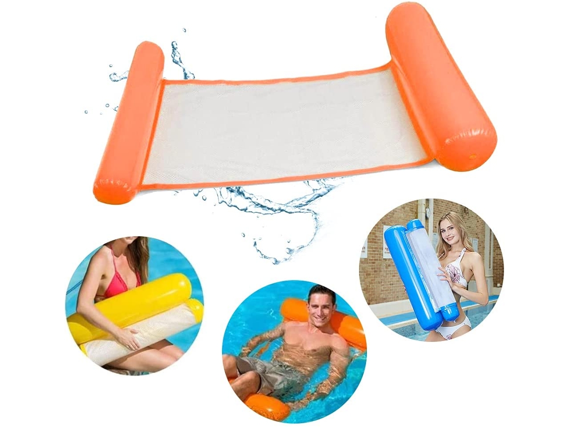 MEOIRUERY Cama hinchable para piscina, hamaca de agua, tumbona hinchable para adultos y niños