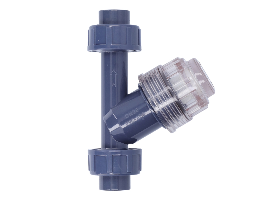 Filtro En Y De Pvc Para Riego De Jardines, Tuberías De Agua, Acuarios, Baja Resistencia.