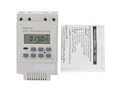 Temporizador digital inteligente programable, duradero, blanco, de 12 V (Otro)