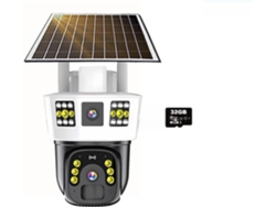 Cámara Ip Solar Para Exteriores Con Batería Integrada, 4 Mp, 6k, Ptz, Detección De Movimiento.