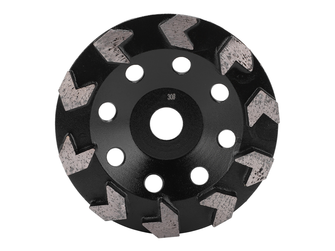 Disco De Lijado De Copa De Diamante, 10 Dientes, Negro, 150 Mm, Malla 30, Para Hormigón, Piedra Y Cemento.