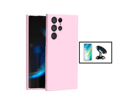 Kit De Película De Vidrio Templado De Cubierta Completa 5D Soporte Magnético Para Coche De Silicona Líquida PHONECARE Para Samsung Galaxy S24 Ultra...
