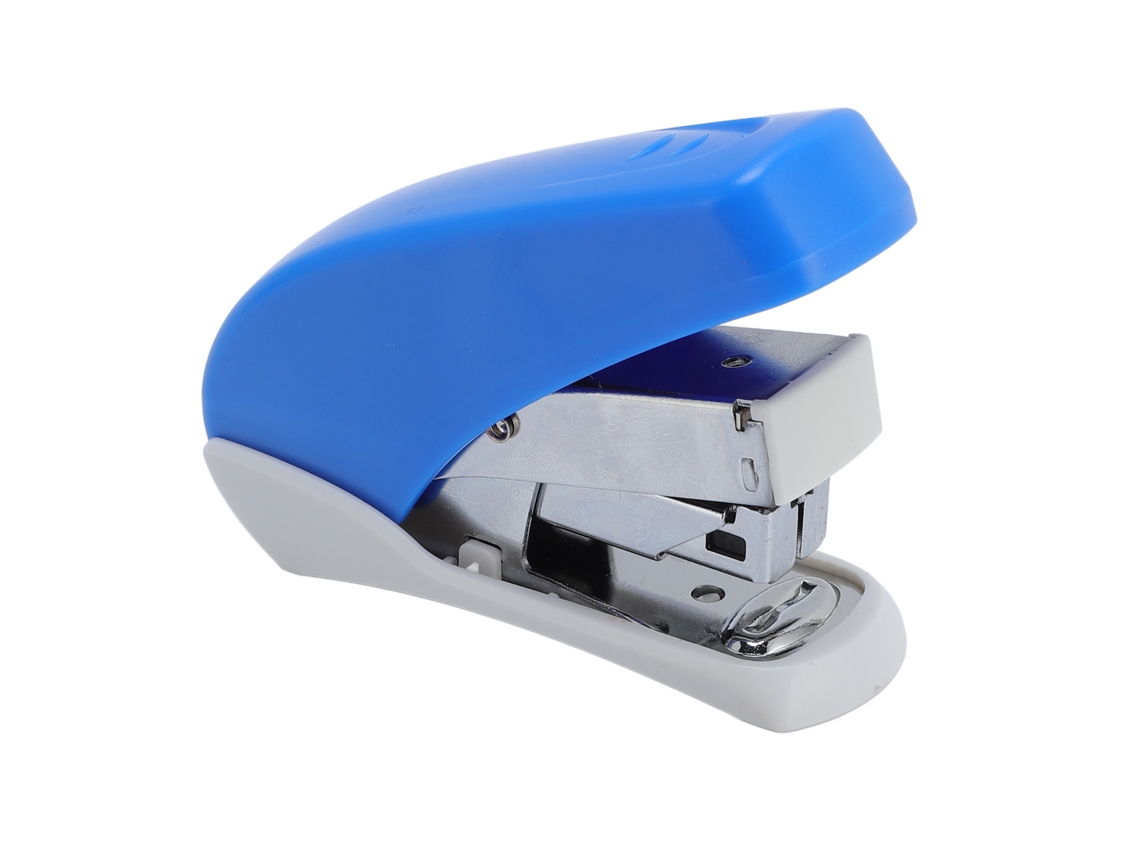 Grapadora Pequeña Con Sistema De Extracción De Grapas Fácil De Usar, Compatible Con Grapas 24/6 Y 26/6, Capacidad Para 20 Hojas, Color Azul.
