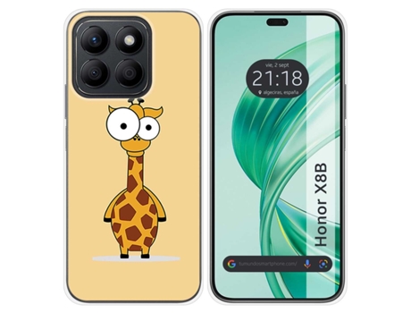 Funda Diseño Jirafa para Honor X8B TUMUNDOSMARTPHONE Silicona Multicolor