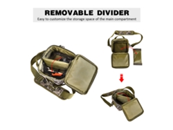 Bolsa Impermeable Para Aparejos De Pesca Con Armazón, Almohada Y Bandolera Para Almacenamiento Al Aire Libre.