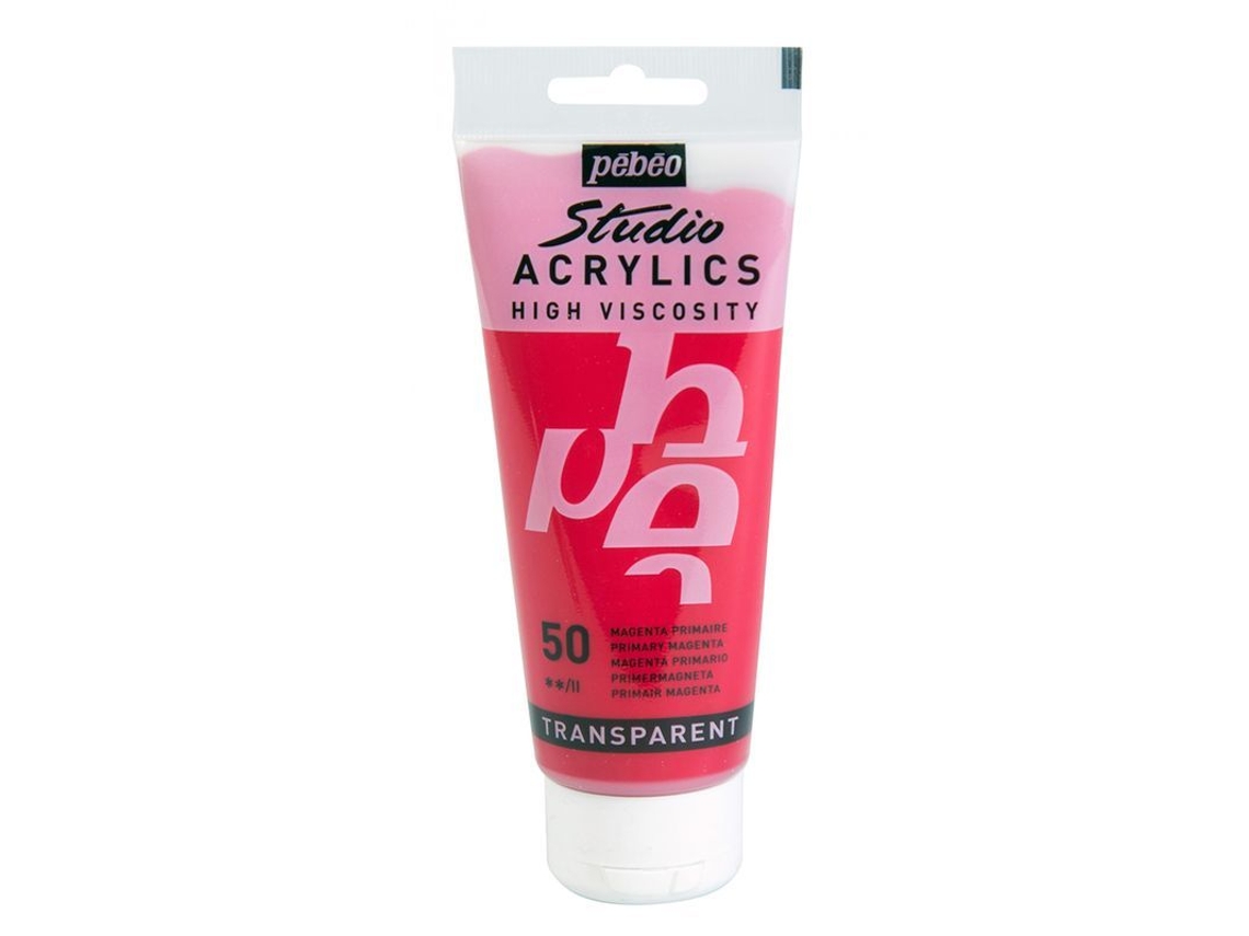 Tinta Acrílica PÉBÉO (Transparente - Magenta Primer - 100ml)
