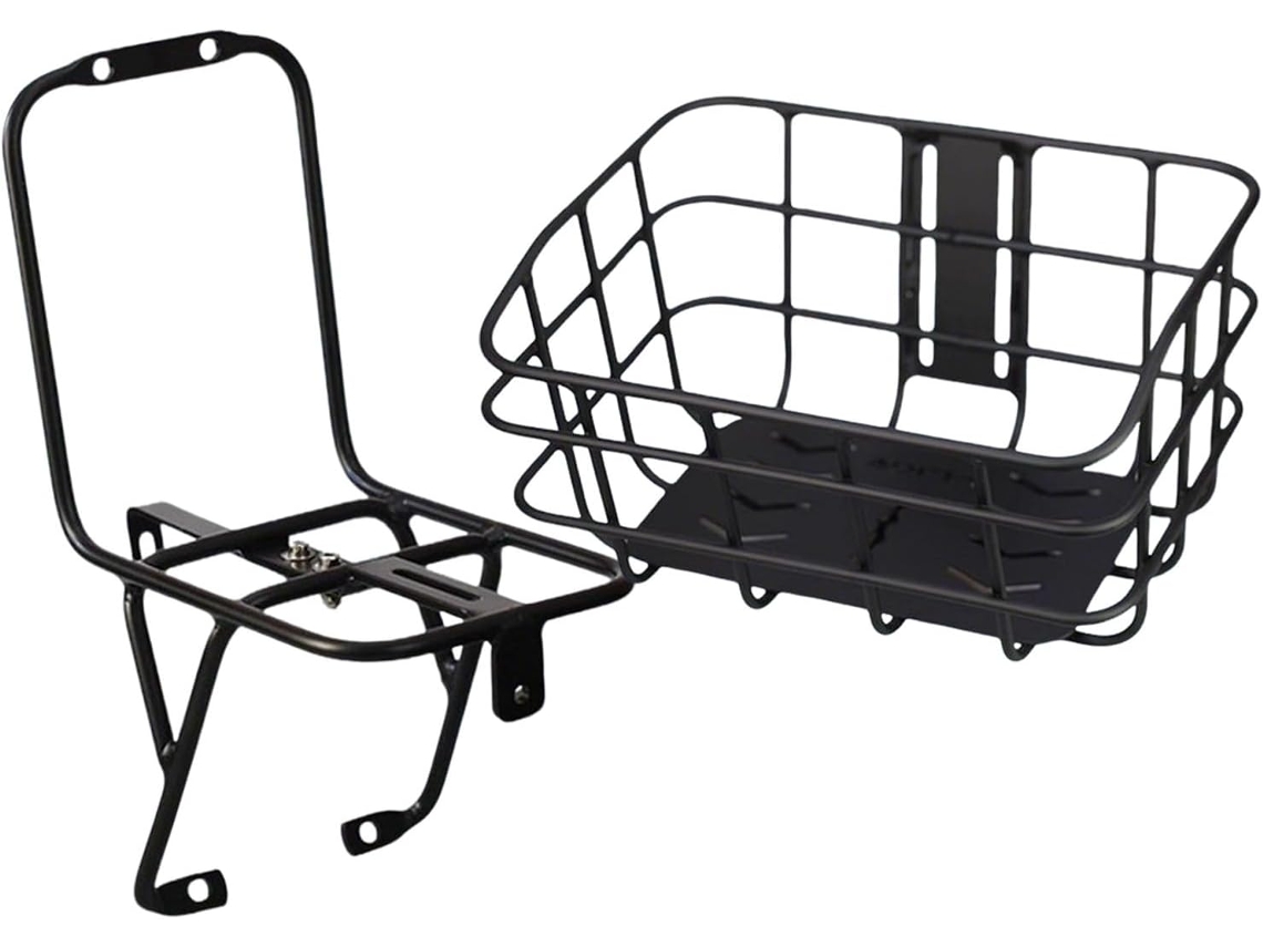 Cesta para bicicleta, no requiere taladrar, soporte para freno, aleación de aluminio, ideal para ciclismo, scooters y slow moose.
