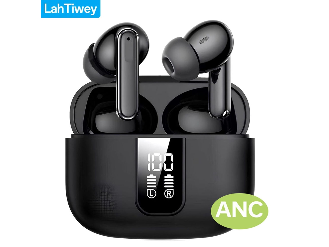 Fones de Ouvido Sem Fio Bluetooth 5.3, com Cancelamento de Ruído, Intra auriculares e com Microfone. MDUG (preto)