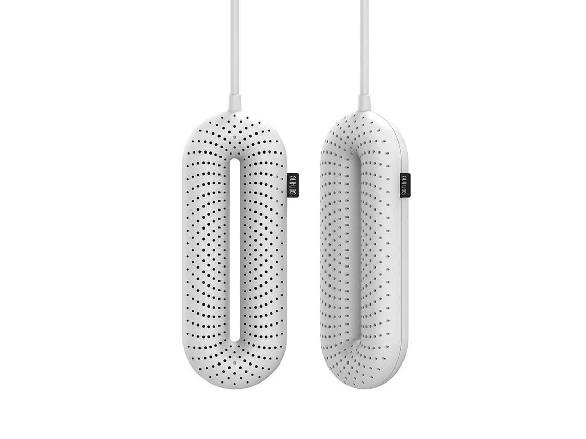 (Blanco) Secador de zapatos eléctrico doméstico, calentamiento rápido, portátil, esterilización a temperatura constante.