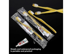 Cepillo de dientes desechable portátil, 50/100 unidades, para lavar pasta de dientes, hacer gárgaras y limpiar, Rosewell