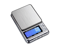 Báscula digital de bolsillo de alta precisión, recargable, 100 g/0,01 g, ideal para joyas de oro, té y cuchara.