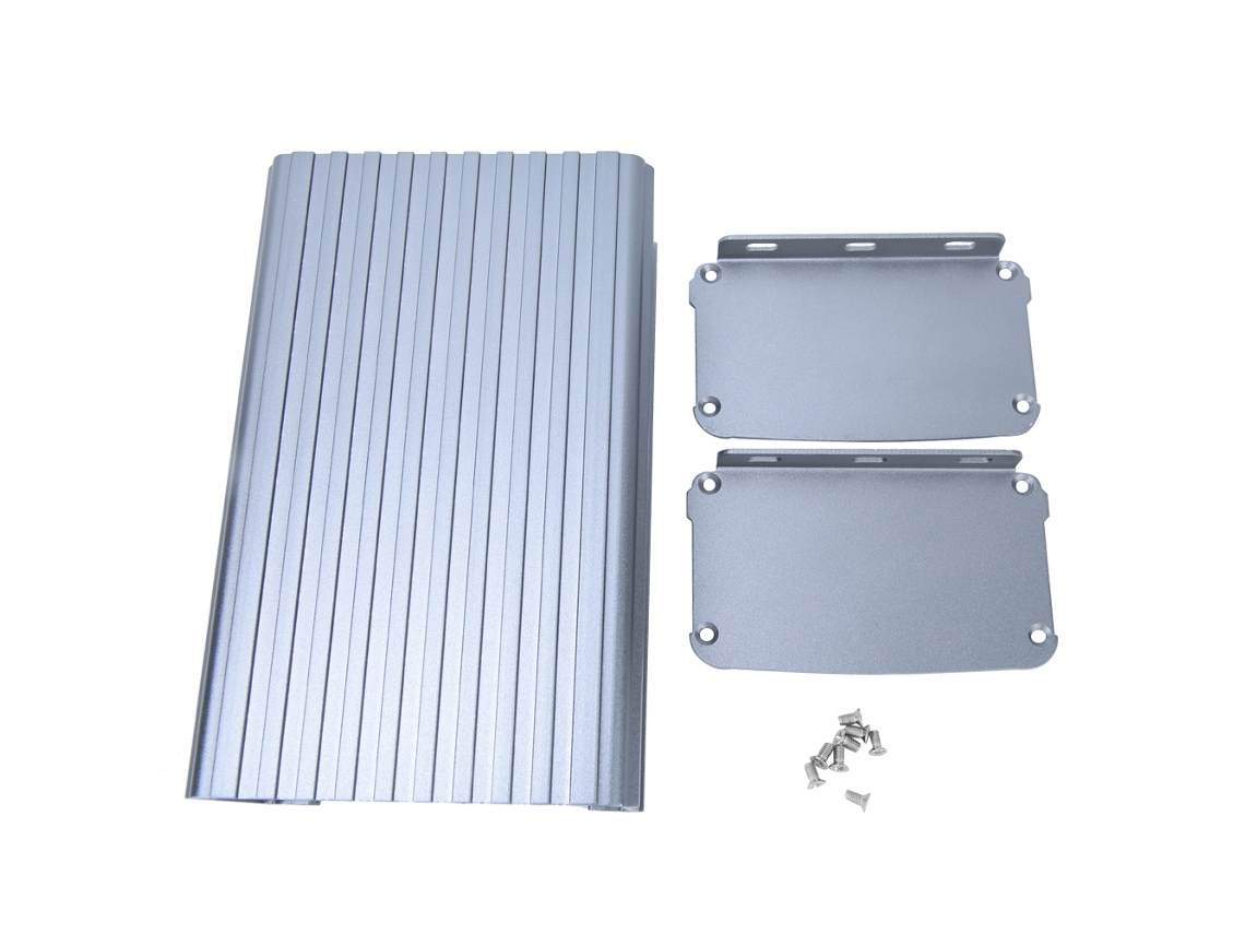 Caja De Aluminio Para Proyectos Diy Electrónicos Con Enfriamiento 55x95x150mm Instrumento Protector