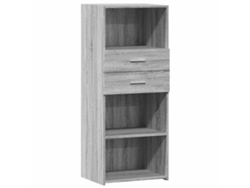 Maison Exclusive - Aparador Alto Madera De Ingeniería Gris Sonoma 50x42,5x124 Cm