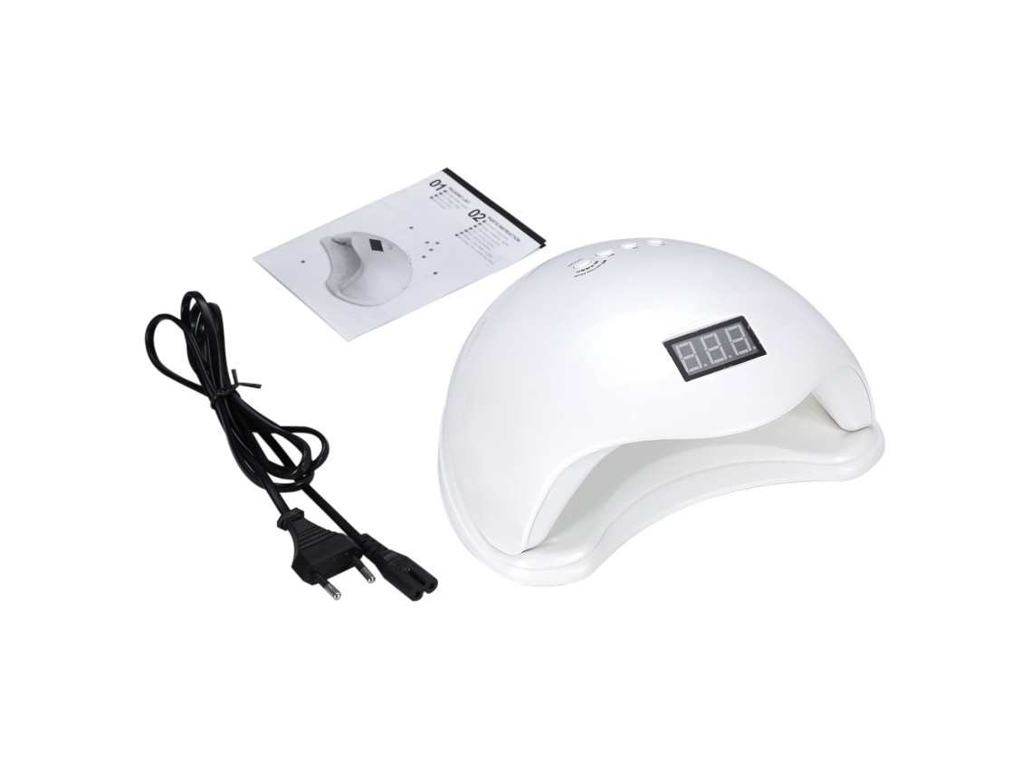Secador De Uñas Sun5 Con Lámpara Led Uv De 48 W Para Esmalte En Gel, Enchufable Y Con Función Automática.