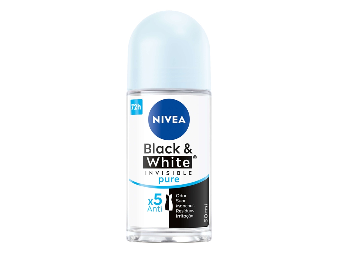 Desodorante NIVEA Black & White Invisible Fresh Deo Roll-On (50 ml)