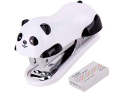 Práctica grapadora de escritorio Mini Panda, de alta calidad y diseño exquisito para la oficina o el hogar (1 paquete)