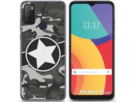 Carcasa Alcatel 1S 2021 / 3L 2021 TUMUNDOSMARTPHONE Camuflaje 02 Multicolor