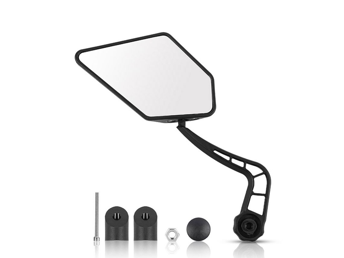Mini Espejo Retrovisor Lateral Giratorio Irrompible Para Manillar De Bicicletas De Carretera - Seguro