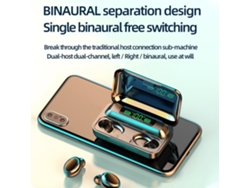 Auriculares Inalámbricos Bluetooth 5.0 Con Indicador De Batería, Sonido Estéreo 9d, Resistencia Al Agua Ipx7 Y Estuche De Carga.