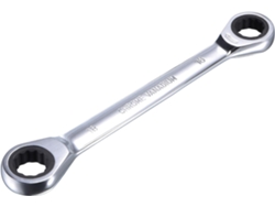 Llave De Carraca De Doble Extremo (16 Mm X 18 Mm) Métrica, 72 Dientes, 12 Puntas, Cr-v.