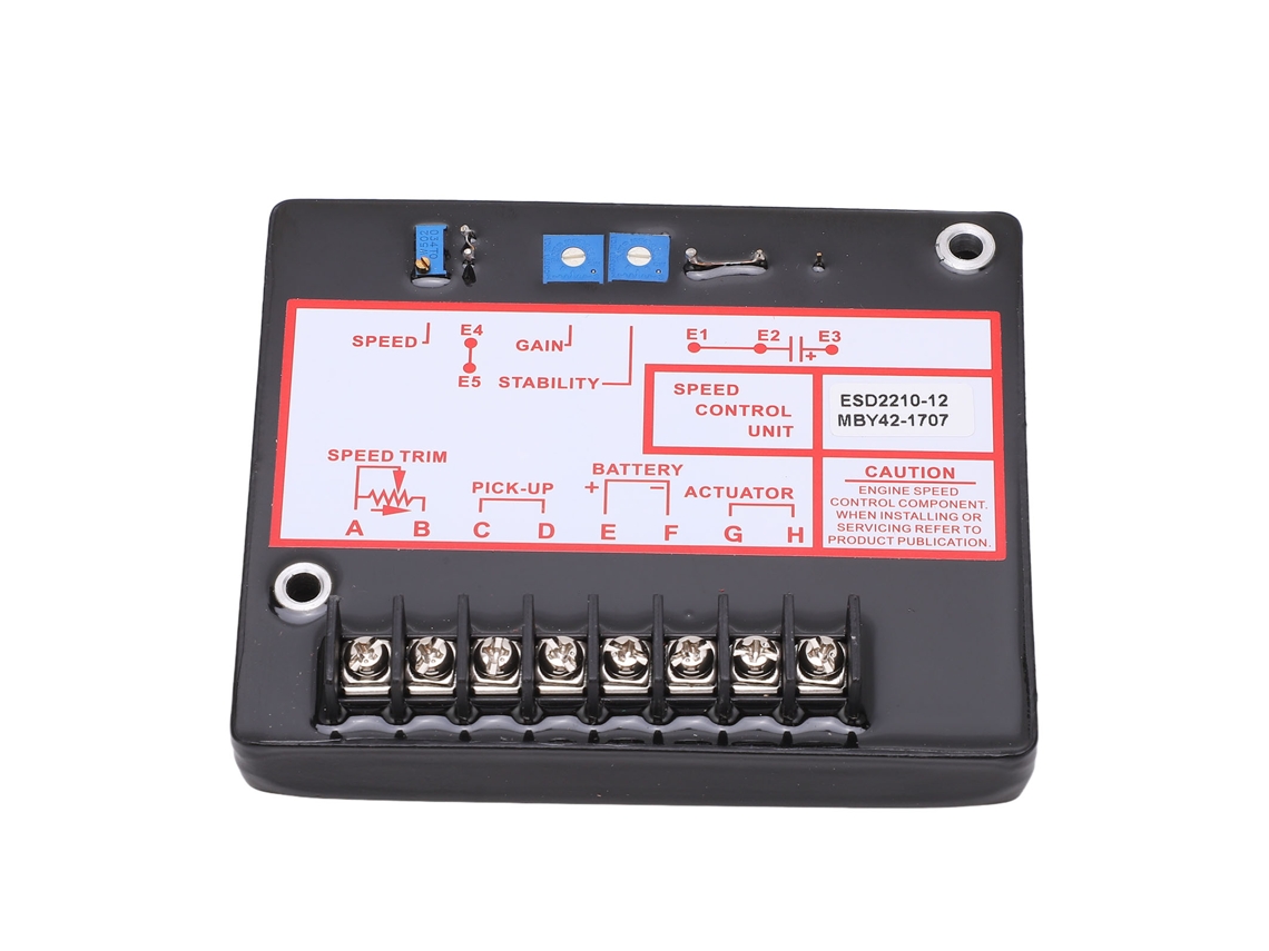 2026velora-Panel de control del regulador de velocidad para motor de generador Esd2210 Controlador de velocidad eléctrico para grupo electrógeno DC12-24v