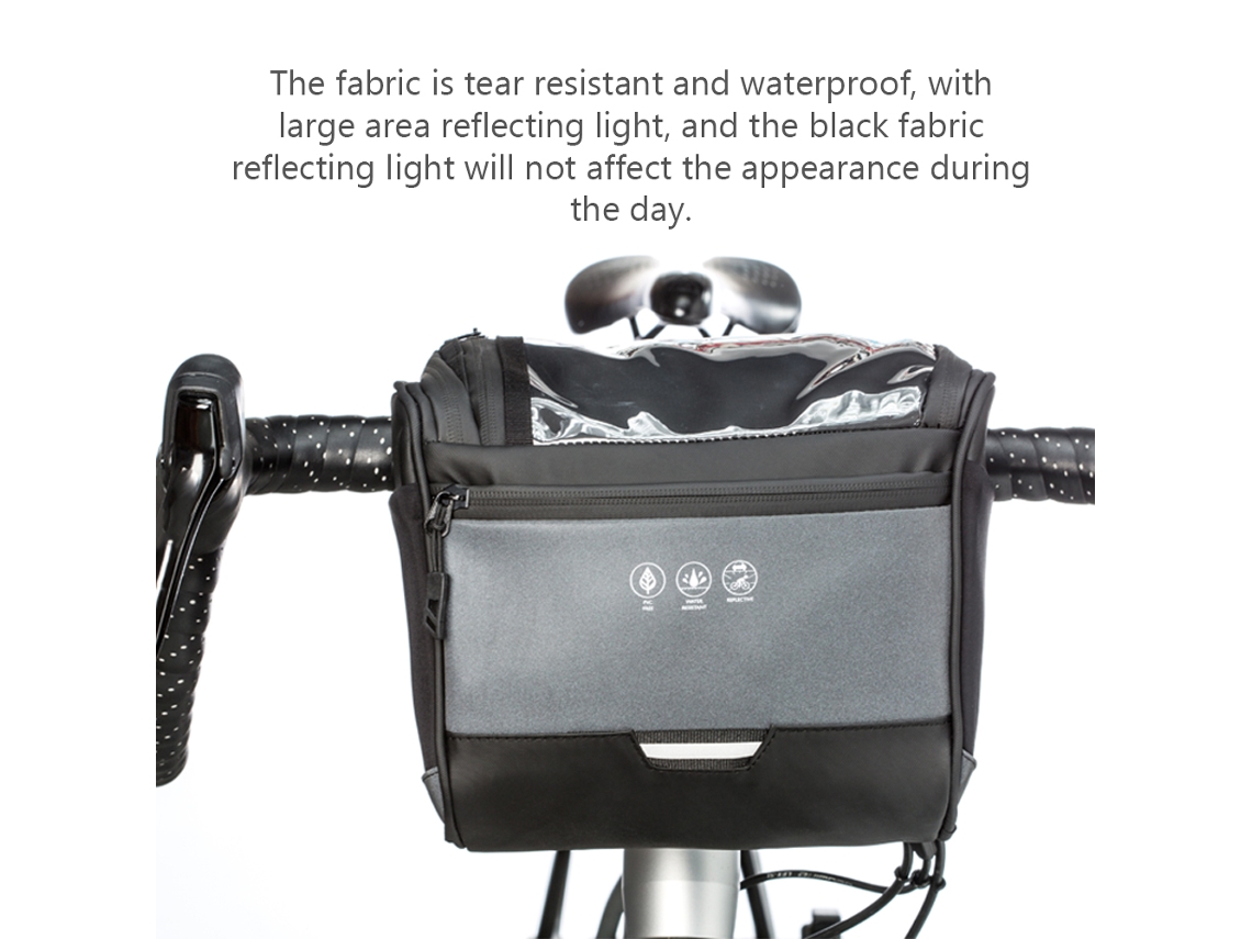 Bolsa Impermeable Para Sillín De Bicicleta Con Gran Capacidad Y Mochila Reflectante.