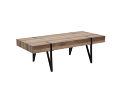 Mesa auxiliar BELIANI Adena de MDF Madera oscura 60x110x40