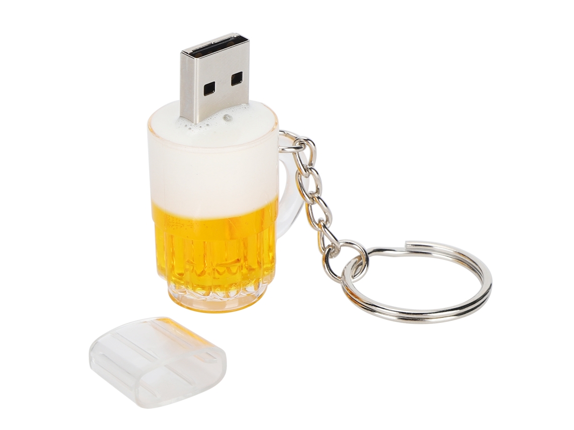 Unidad Flash Usb Con Forma De Taza De Cerveza Cartoon Dominante 16gb Memoria Portátil