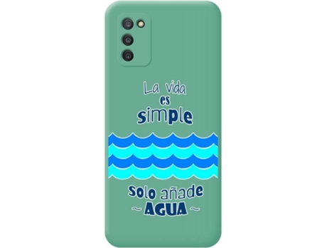 Carcasa Samsung Galaxy A03s TUMUNDOSMARTPHONE Agua Verde