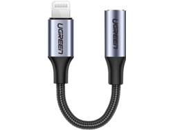 Adaptador UGREEN (Lightning, Jack - Negro)