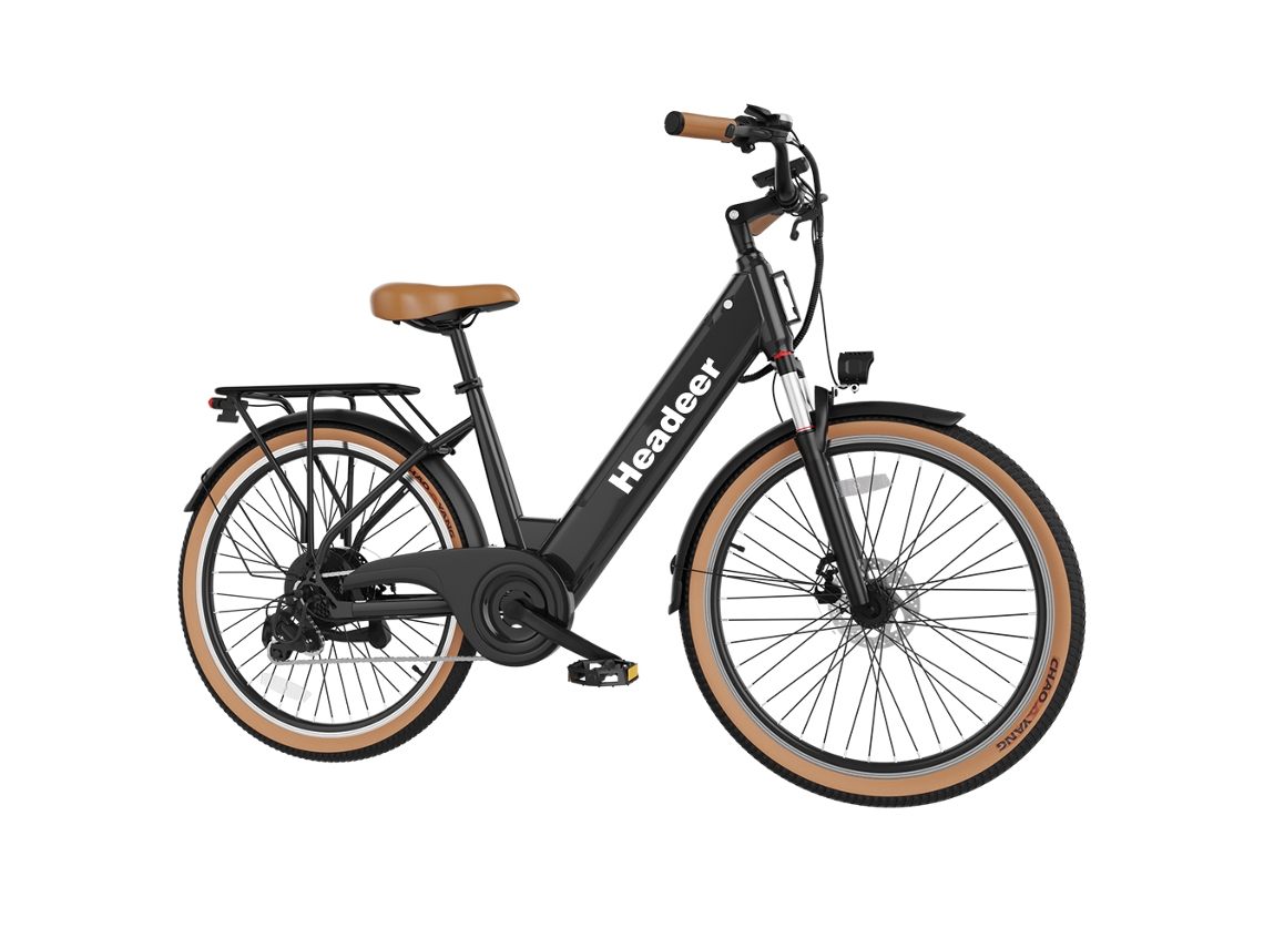 Bicicleta Eléctrica Headeer Bd26195 Para Desplazamientos Urbanos, Batería De 48 V Y 11,5 Ah, Shimano De 7 Velocidades.