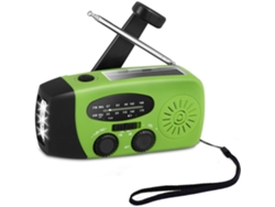 Rádio De Emergência Com Energia Solar - Rádio Meteorológico Com Lanterna Led - Batería De Reserva Recarregável De 2000mah