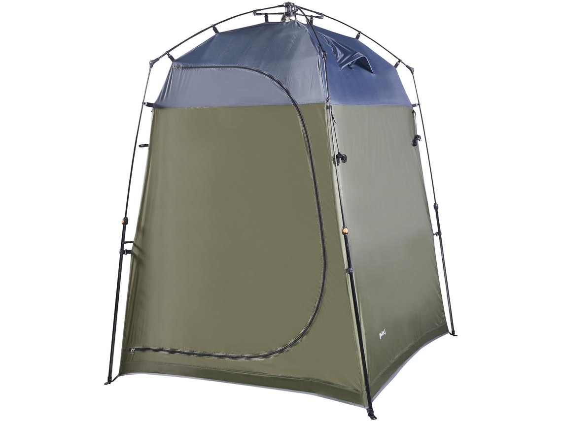 Tienda de ducha Ayas camping desplegable 150x150x200 cm - Verde/Gris PRO.TEC