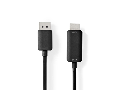 Nedis Ccgp37104Bk20 Adaptador de cable de vídeo 2M Displayport HDMI Negro