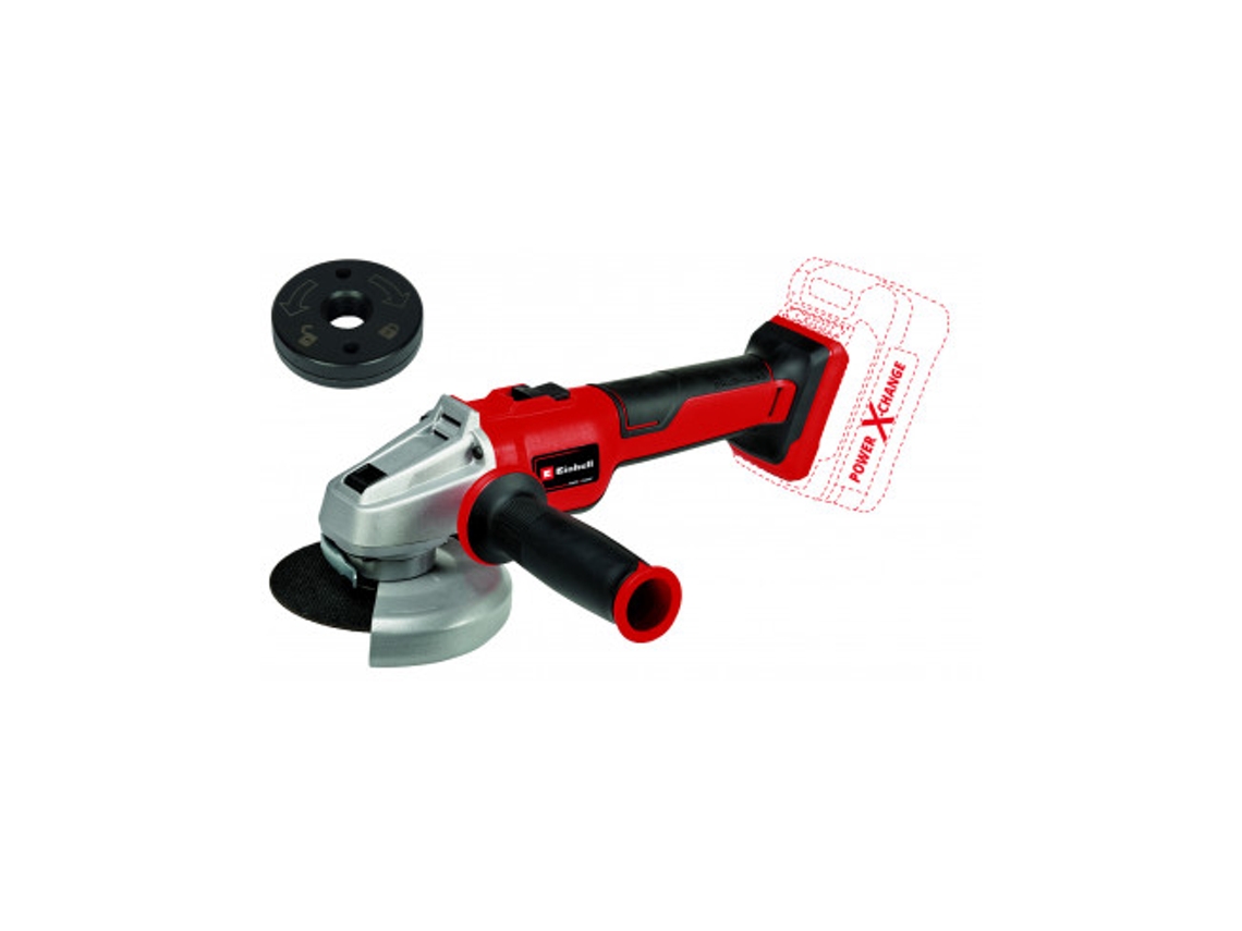 Amoladora angular inalámbrica sin escobillas EINHELL Axxio 18 (batería no incluida)