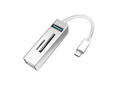 Base de Expansión Multifuncional Transmisión Rápida Plug Play USB Tipo-C TF/Tarjeta SD 5 en 1 Cable Divisor Hub para Windows 10.8.7/Vista/XP - Plat...