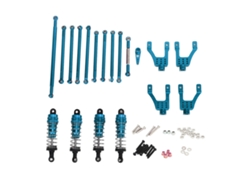 Kit De Modificación Para Coche Rc Mn86 1:12 Con Palancas De Dirección, Control De Tracción Y Amortiguadores - Azul