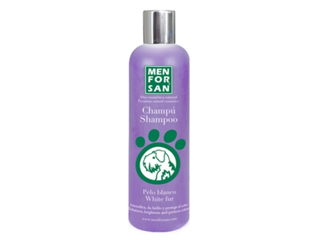 Champú para Perros MEN FOR SAN Intensificador Pelo blanco (300ml)