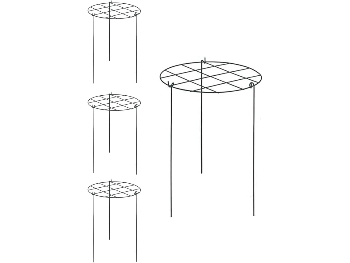 4 cestas de soporte para plantas de interior, resistentes a la intemperie, para hortensias, flores y fresas Chaberlu