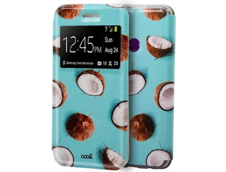 Funda Huawei Y6p COOL Flip Cover Azul