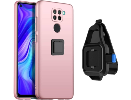 Funda Redmi Note 9 Turtleshell con Soporte de Cintura Rosa