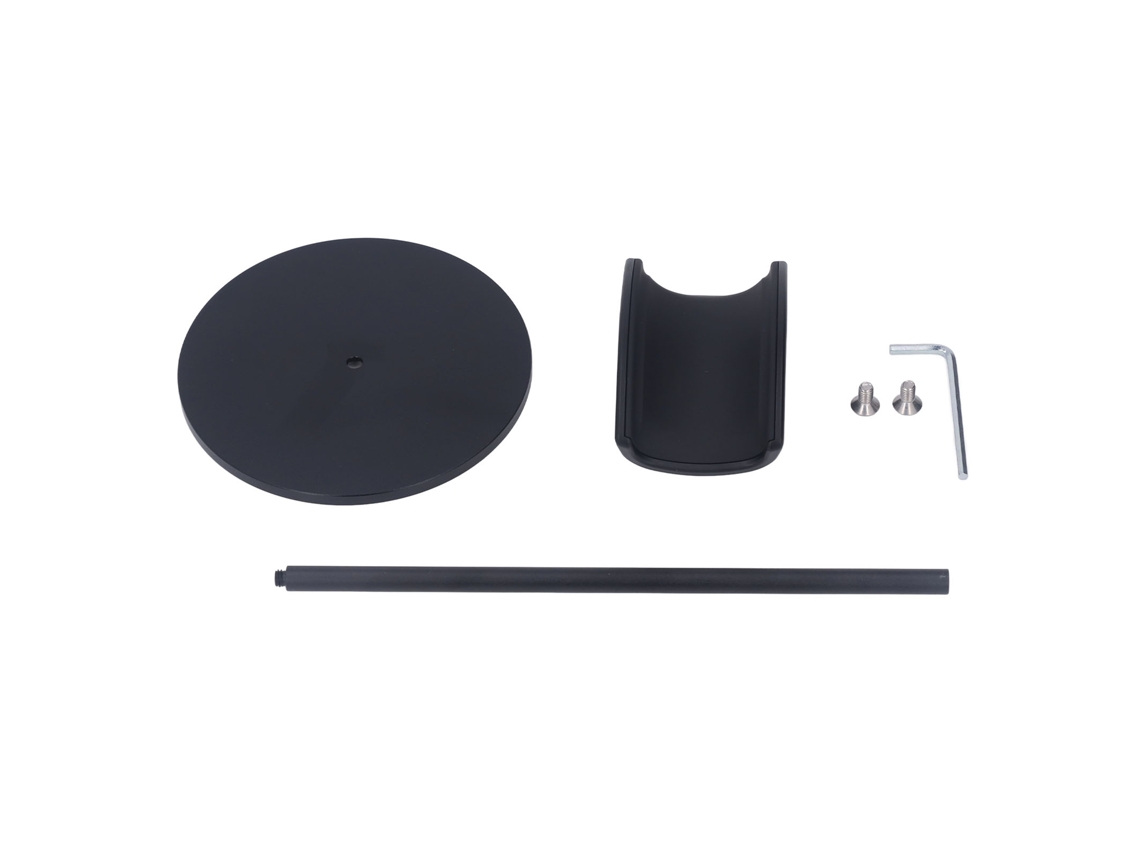 Soporte Para Auriculares De Aluminio Negro, Base Estable Desmontable Para Hogar Oficina Estudio