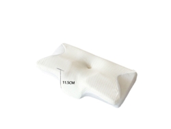 Travesseiro Chrui Ergonômico De Espuma Viscoelástica Em Formato De Borboleta (branco)