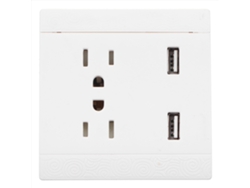 Enchufe De Pared Con Doble Puerto Usb De 10 A Y 110 V Para Cargar Dispositivos En El Hogar, La Oficina Y La Escuela.
