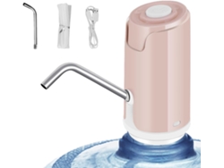 Bomba eléctrica para botellas de agua para el hogar, aulas, exteriores, empresas, Chrui (rosa)