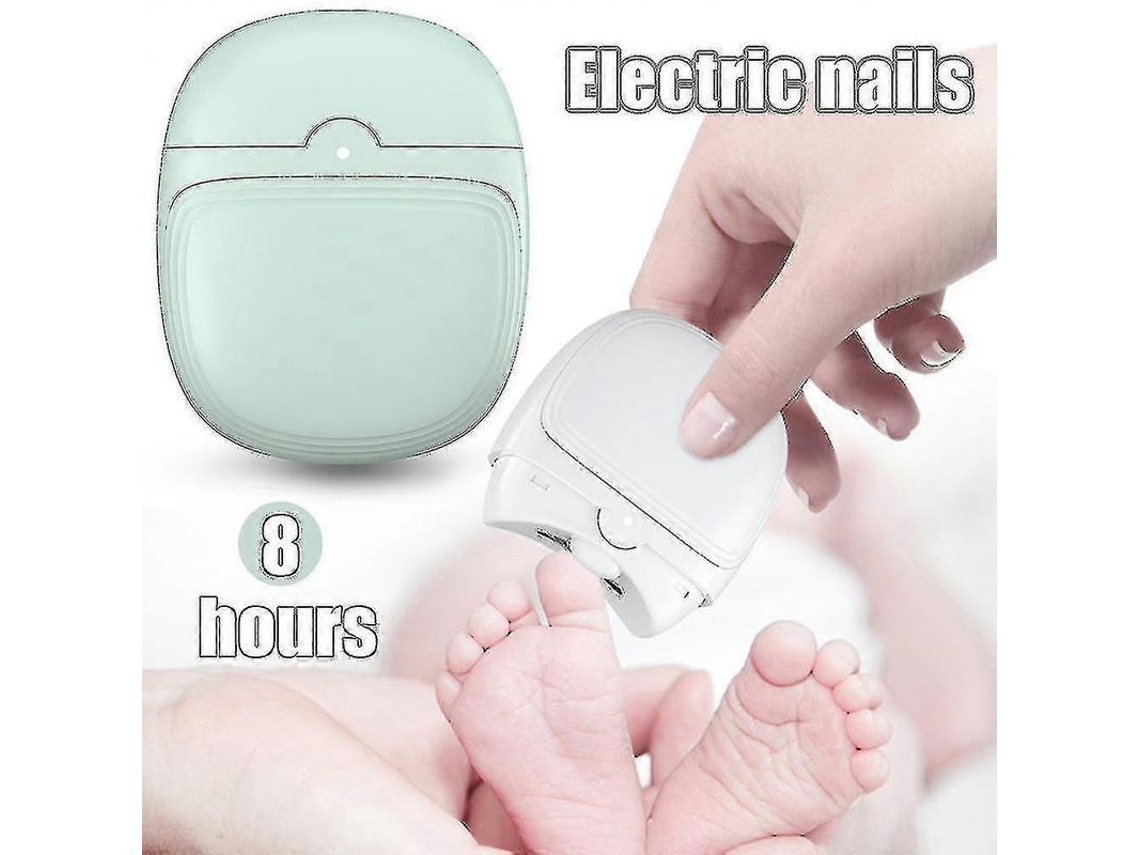 Cortauñas Eléctrico Automático Con Luz, 2 En 1 (cortador Y Pulidor), Recargable, Seguro Para Adultos Y Niños, Verde S202412243189