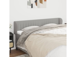 Cabecero De Tela Gris Claro 203x23x78/88 Cm